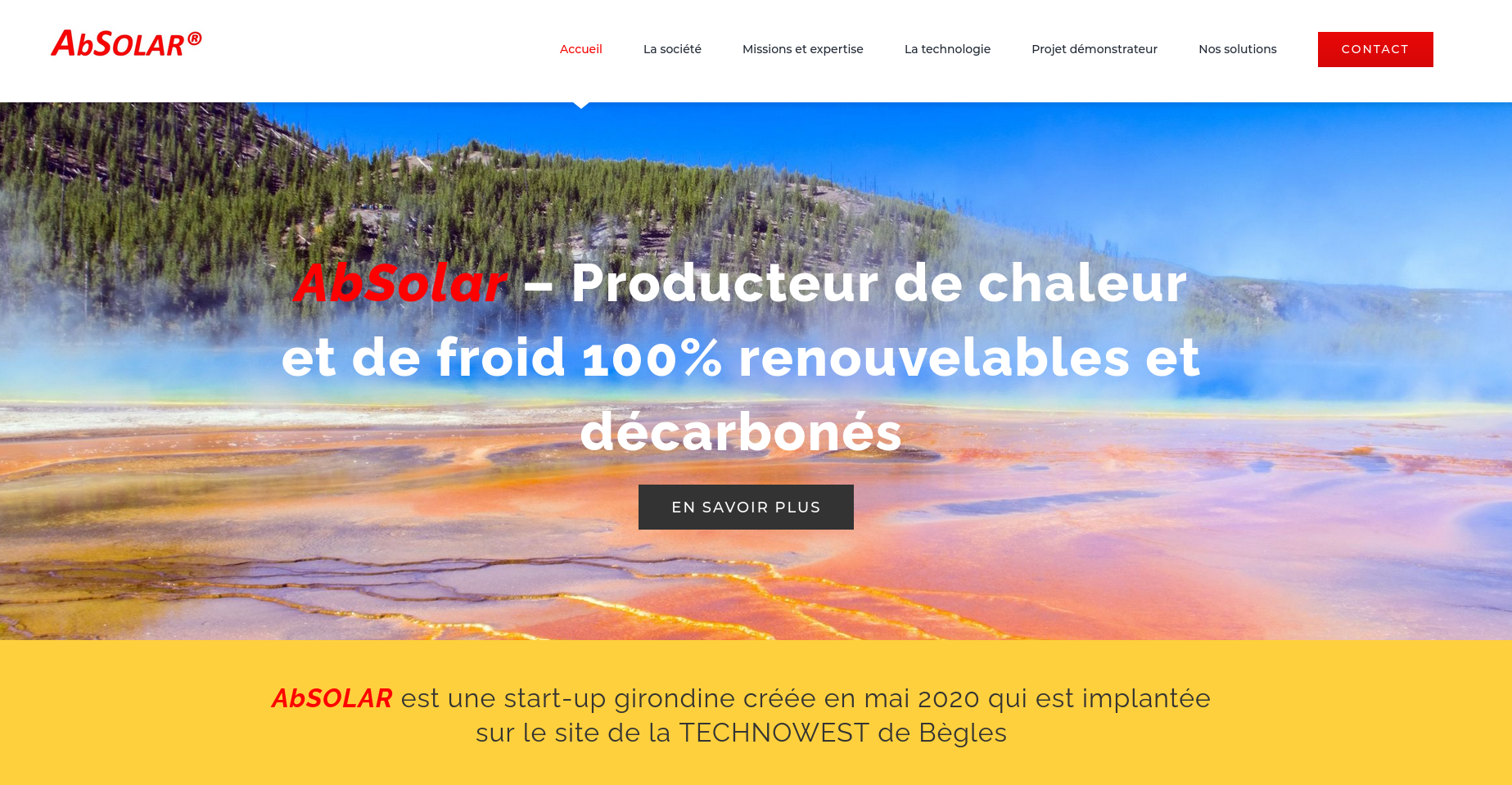AbSolar - Producteur de Chaleur et de froid 100% renouvelable
